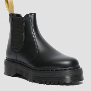 Black Platform Chelsea Boots